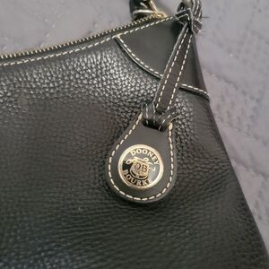 Dooney & Bourke Black Pebble Leather Shoulder Bag